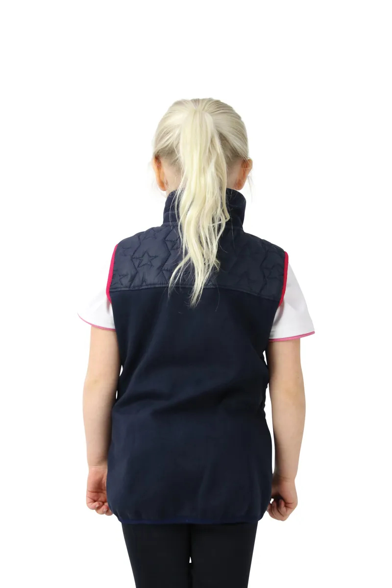 Hy Equestrian Sophia Gilet By Little Rider - Navy/Pink-1